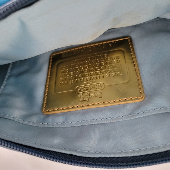 Coach Silk Turquoise Wristlet - Picture 5 of 10